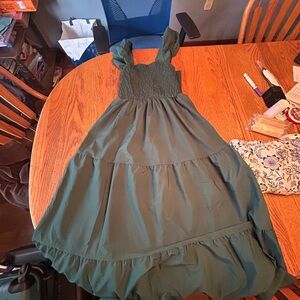 SHEIN Casual Green Dress